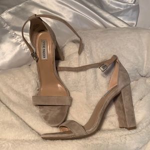 Steve Madden CARSON Suede Tan Heels Size US 9M
